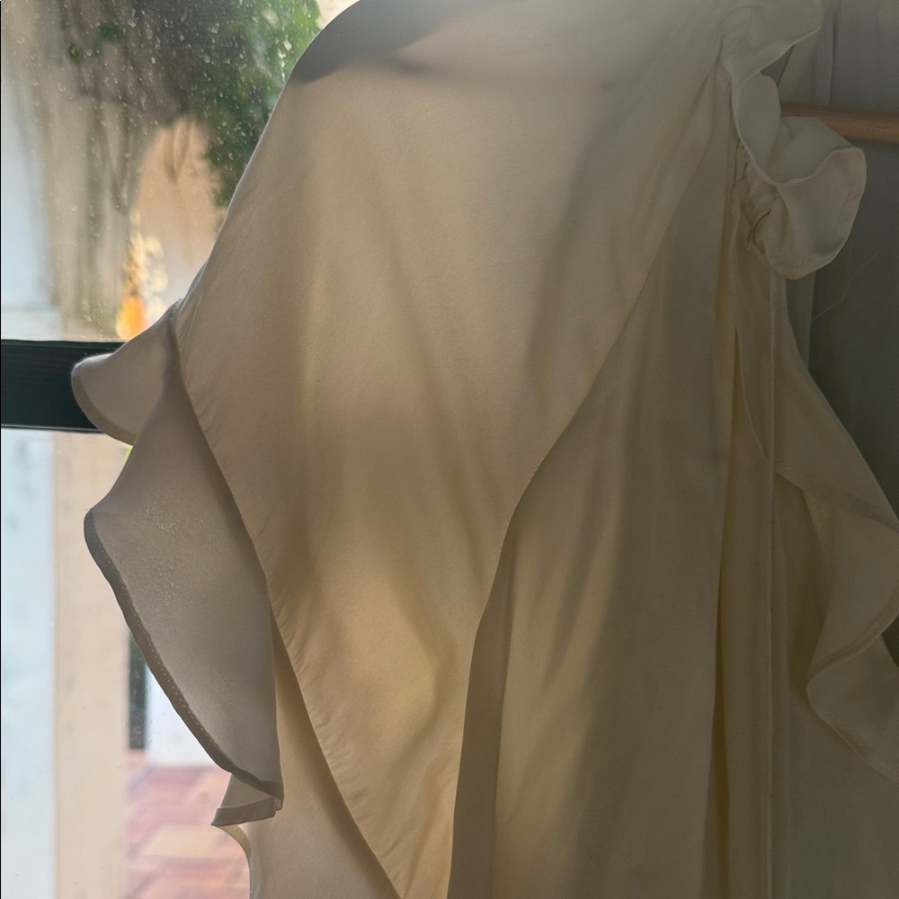 Zimmermann Cream Ruffled Blouse - Picture 4 of 8